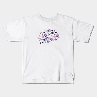 Watercolor Floral Seamless Pattern Kids T-Shirt